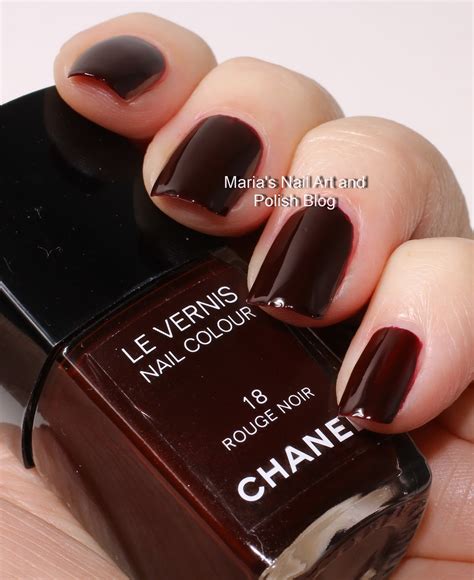 chanel le vernis nail colour 18 rouge noir|Chanel nail polish 402.